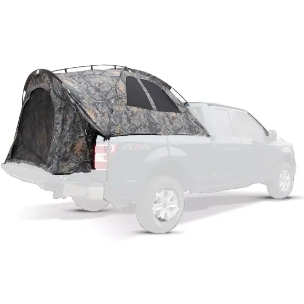 Napier Backroadz Vehicle Specific Compact Short Truck Bed Portable 2 Person Outdoor Camping Tent with Convenient Carry Bag, Camouflage