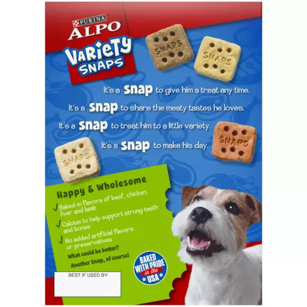 Purina Alpo Variety Snaps Little Bites Beef, Chicken, Liver & Lamb Flavor Dog Treats - 32oz