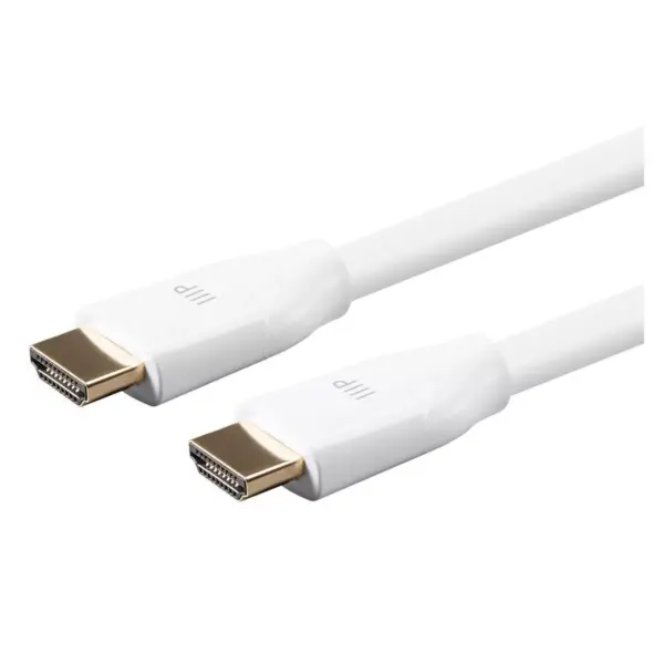 Monoprice Certified Premium High Speed HDMI Cable, 4K @ 60Hz, HDR, 18Gbps, 28AWG, YUV 4:4:4, 6ft, White