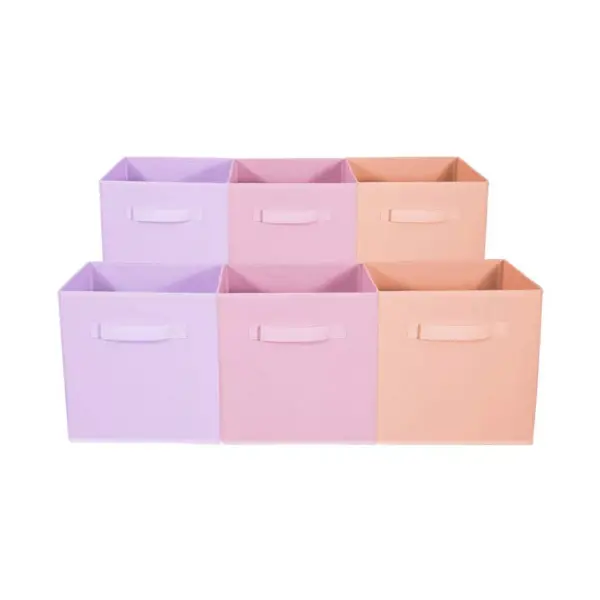 Sorbus 6pk Home Storage Bundle Pastel Drawer and Closet Bins