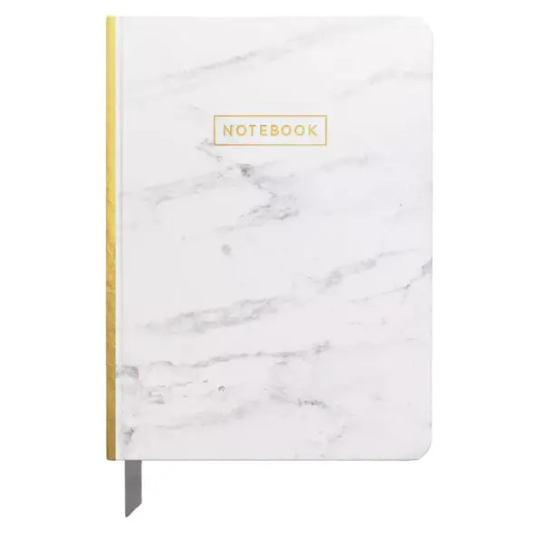 Lined Journal 5"x 7.25" Marble with Gold Foil - DesignWorks Ink