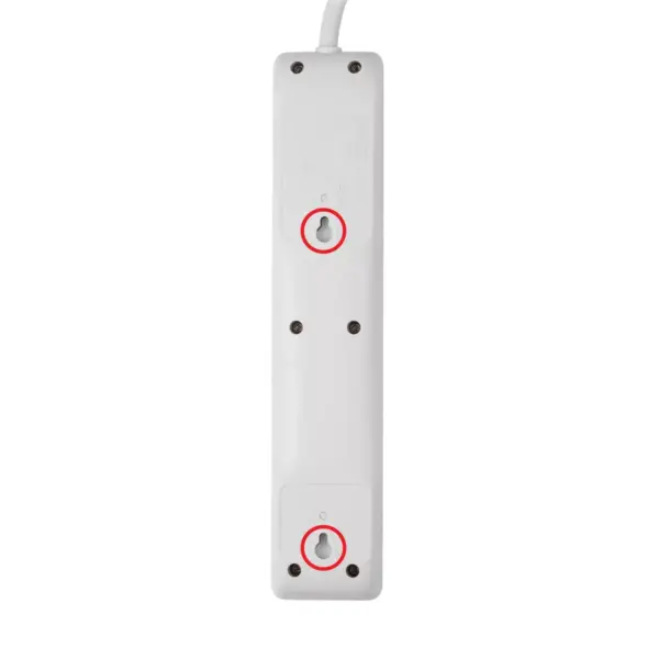 General Electric 6 Outlet Surge Protector 2' Cord White